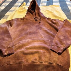 Men's maroon tie dye Hoodie